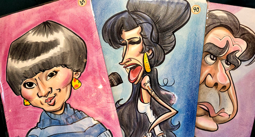 3 original caricature samples