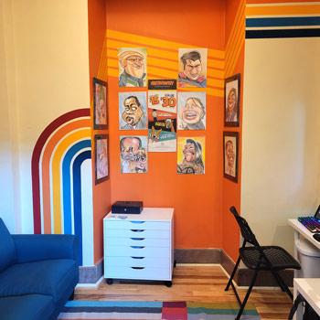 the back wall